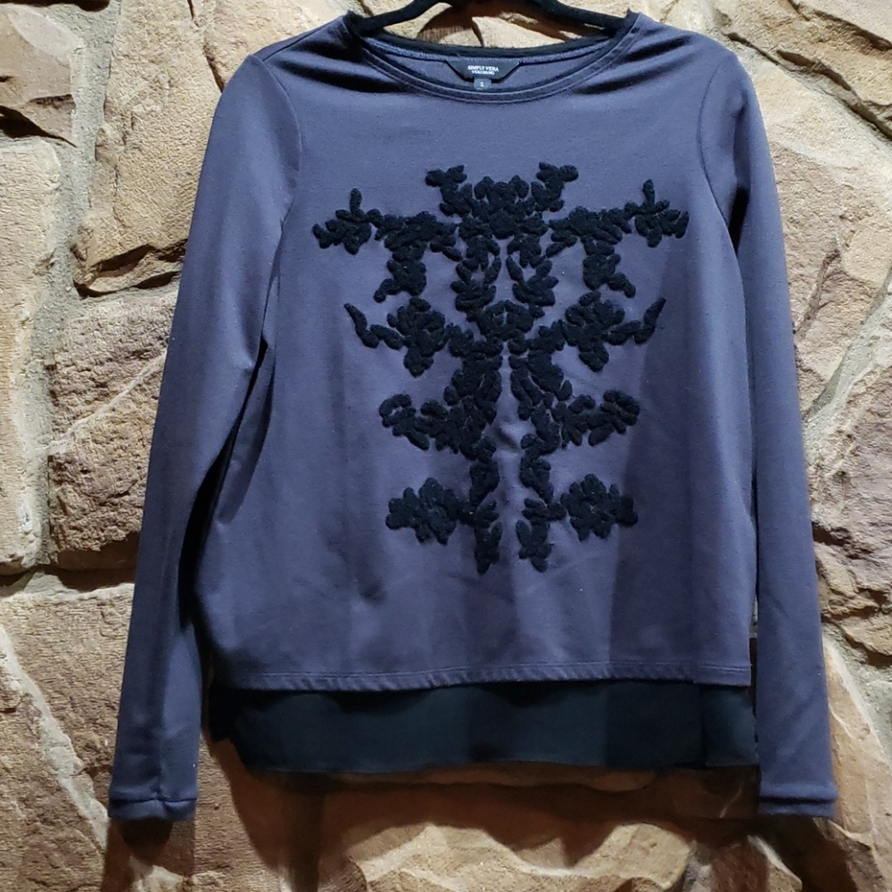 Simply Vera Vera Wang Black Sweater